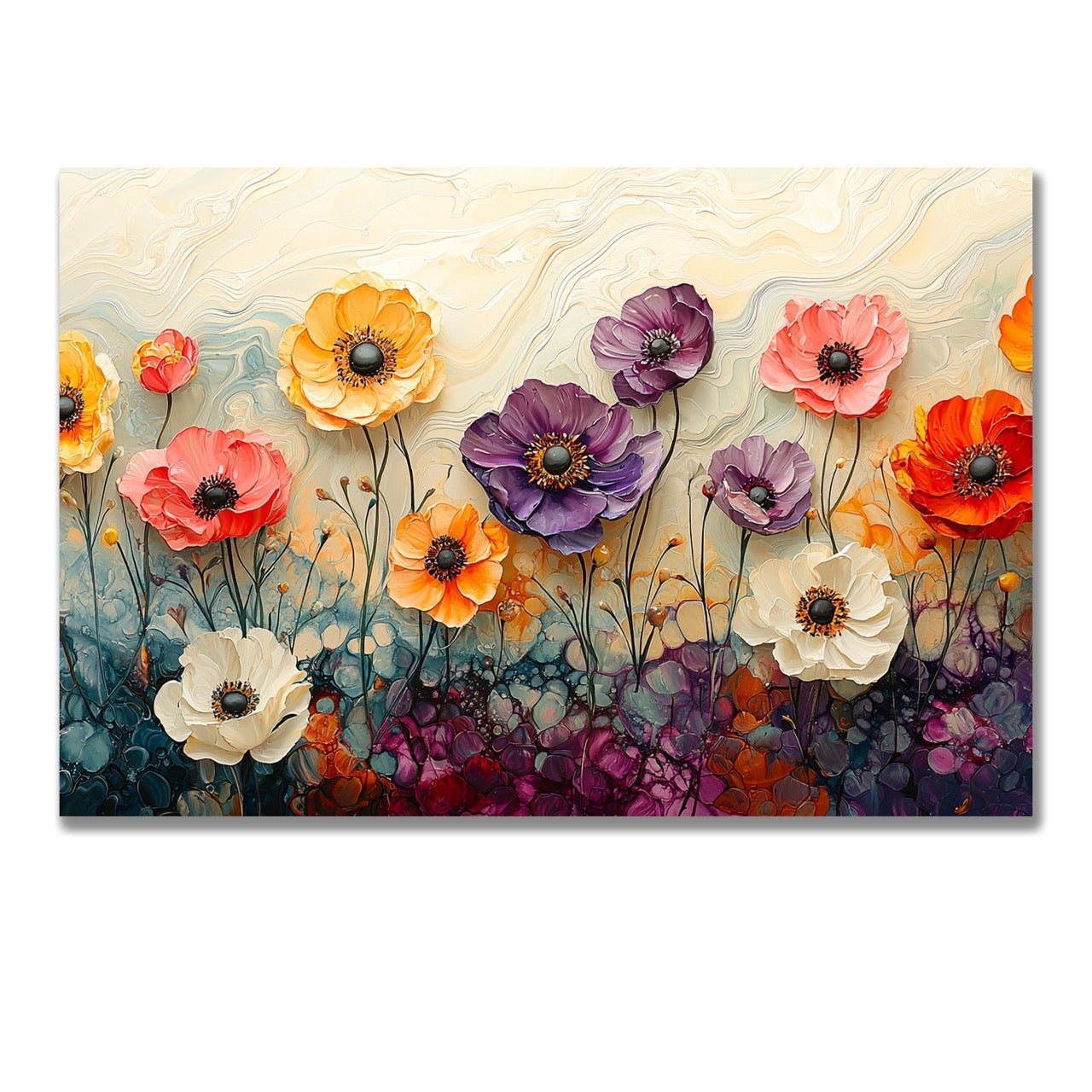 Tablou Canvas flori de primavara in culori vii | The Print Studio