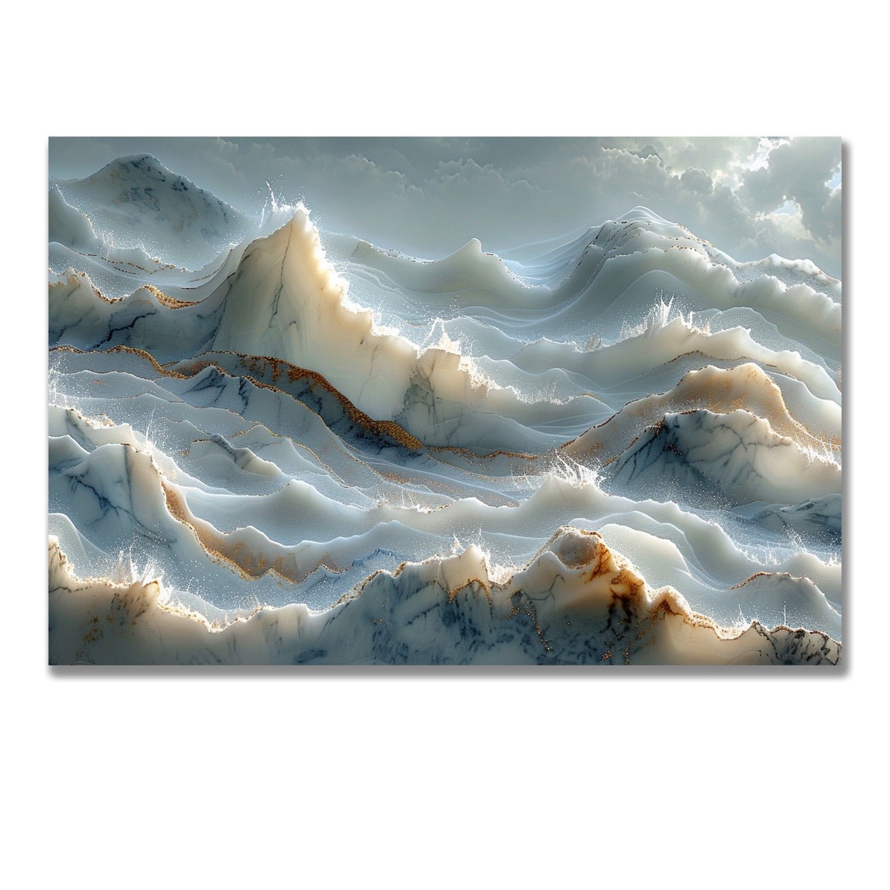 Tablou Canvas valuri linistite de marmura in natura | The Print Studio