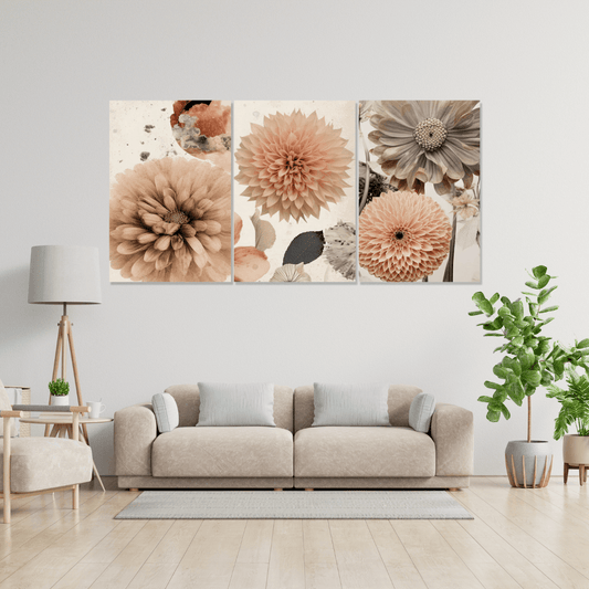 Tablou Canvas delicatete florala in nuante vibrante | The Print Studio