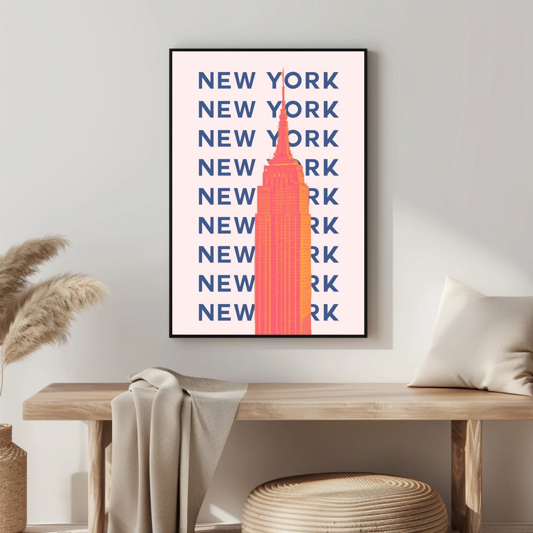 Tablou Canvas Print Empire State New York vibrant stil pop-art