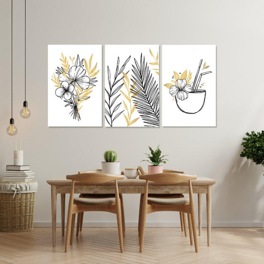 Tablou Canvas esente vibrante tropicale in culori vii | The Print Studio