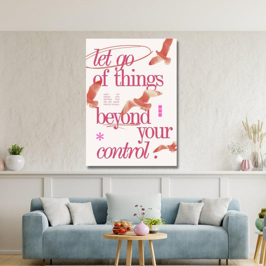 Tablou Canvas mesaj eliberator calm si luminos | The Print Studio