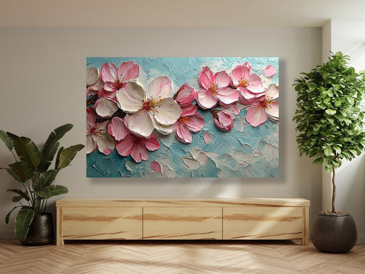 Tablou Canvas armonie florala pastelata in decor elegant | The Print Studio
