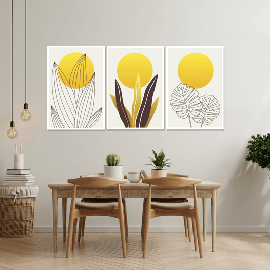 Tablou Canvas raze de soare printre frunze delicate | The Print Studio