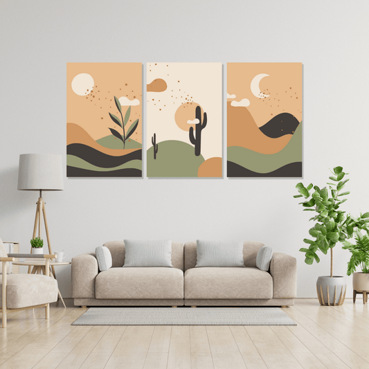 Tablou Canvas dune aurii sub cer visator | The Print Studio