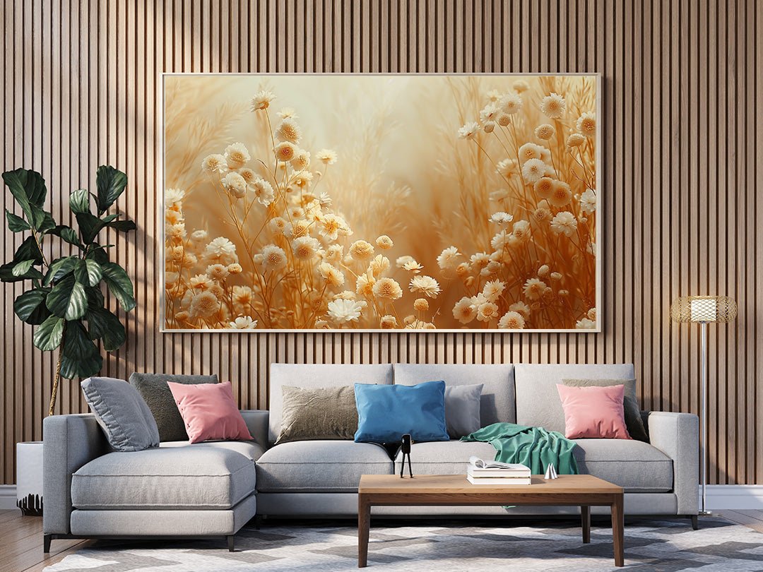 Tablou Canvas flori de camp in nuante pastelate romantice | The Print Studio