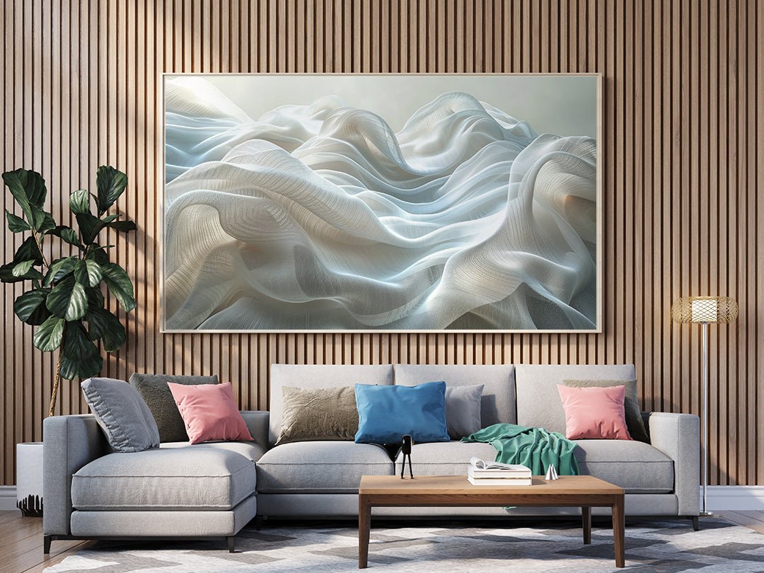 Tablou Canvas valuri fluide unduire eterica si translucida | The Print Studio