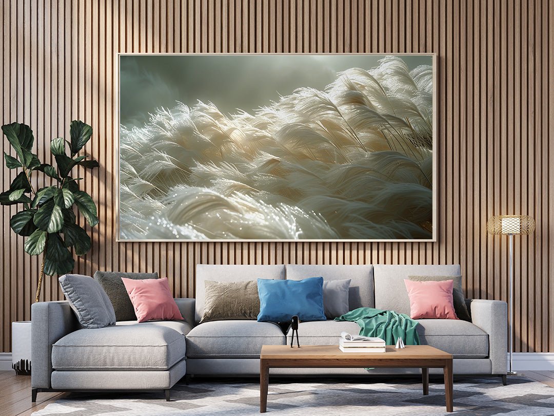 Tablou Canvas pene delicate sub lumina blanda | The Print Studio