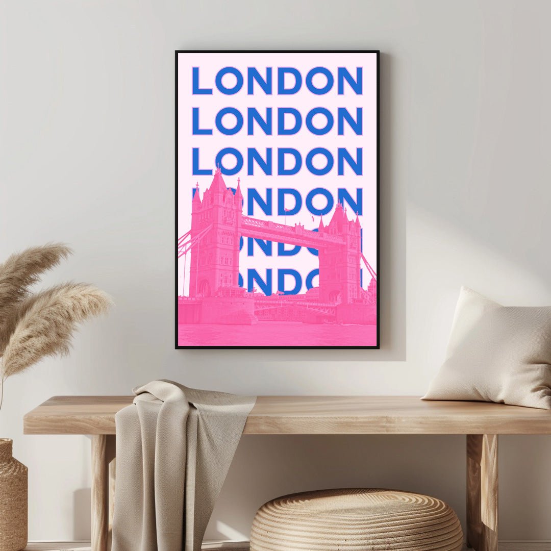 Tablou Canvas Londra pod urban stil pop-art vibrant | The Print Studio