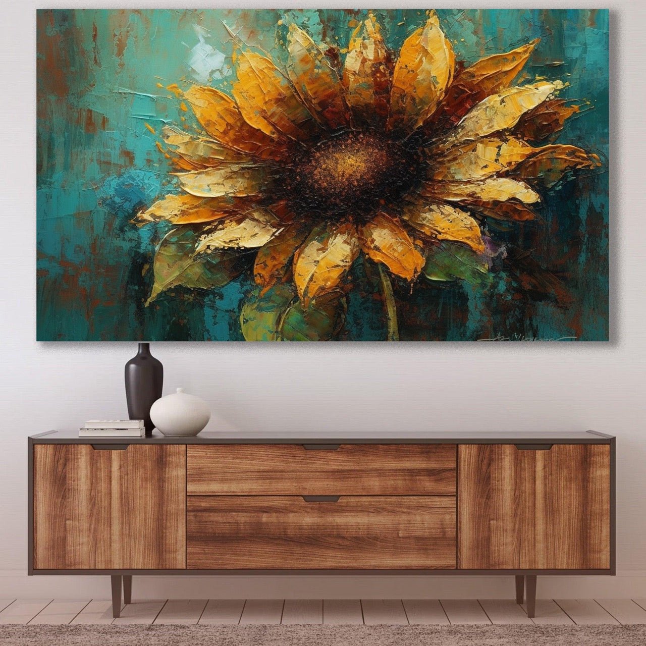 Tablou Canvas floarea vietii in culori vibrante si pline de eleganta | The Print Studio