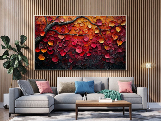 Tablou Canvas padure autumnala plina de culori vibrante | The Print Studio