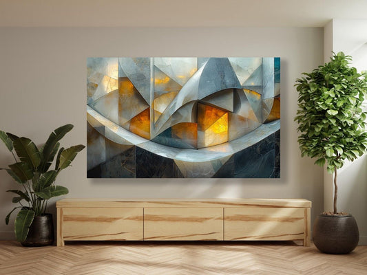 Tablou Canvas peisaj abstract vibrant pentru eleganta interioarelor | The Print Studio