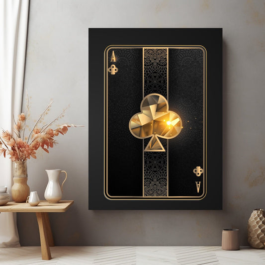 Tablou Canvas cuart auriu elegant sub lumina sclipitoare | The Print Studio
