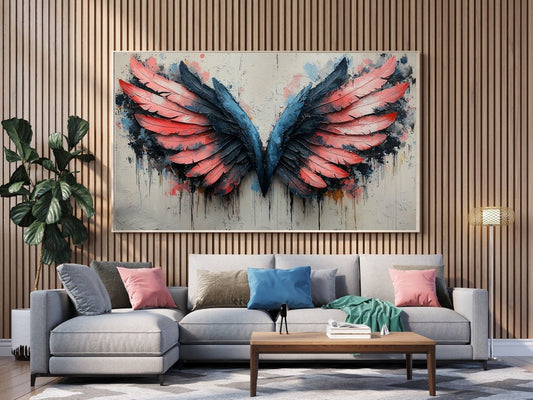 Tablou Canvas aripi colorate in zbor abstract | The Print Studio