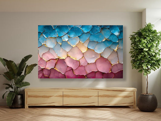 Tablou Canvas apus vibrant peste peisaj senin | The Print Studio