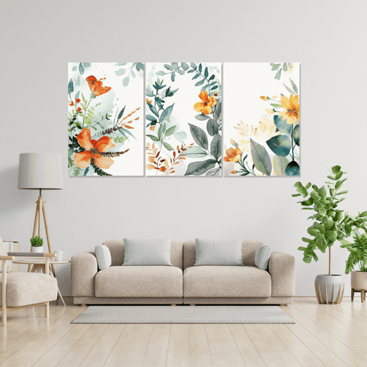 Tablou Canvas peisaj floral vibrant si plin de viata | The Print Studio