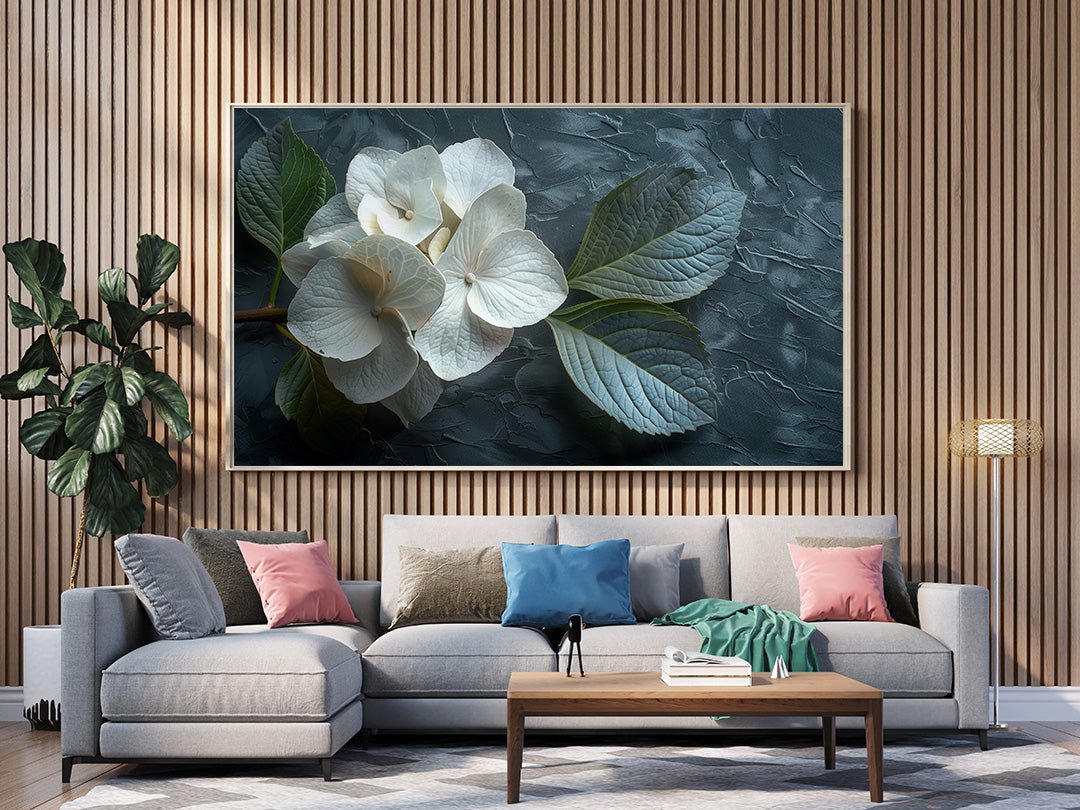 Tablou Canvas hortensie eleganta in detaliu realist | The Print Studio