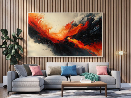 Tablou Canvas flacari abstracte captivante pentru decor interior | The Print Studio