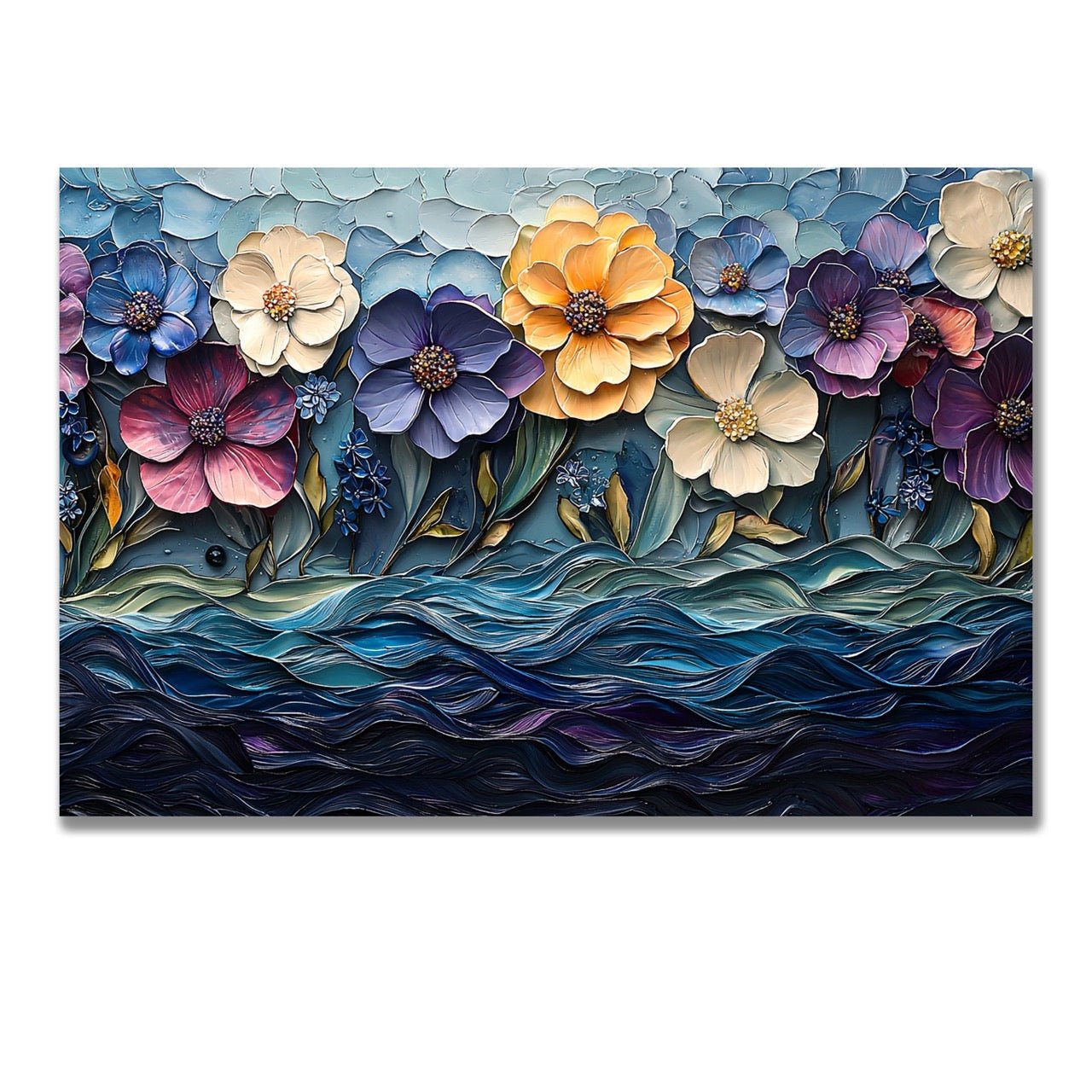 Tablou Canvas flori vibrante in acuarela delicata | The Print Studio