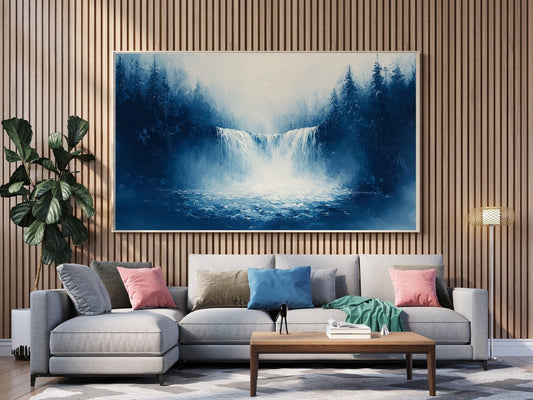 Tablou Canvas cascada misterioasa in inima padurii | The Print Studio