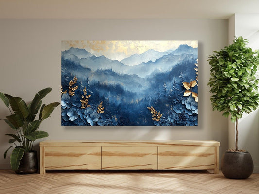 Tablou Canvas rasarit cromatic montan ce inspira liniste | The Print Studio
