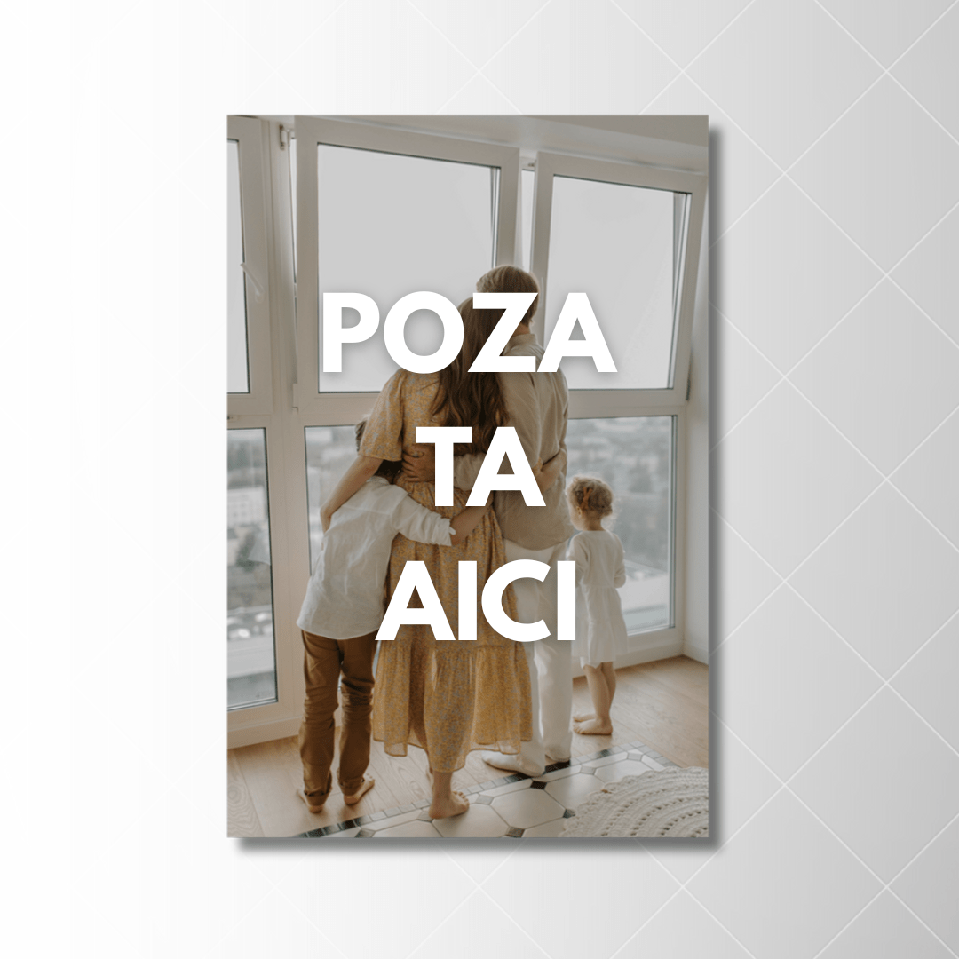 Tablou Canvas baloane colorate plutind vesel in stil minimalist | The Print Studio