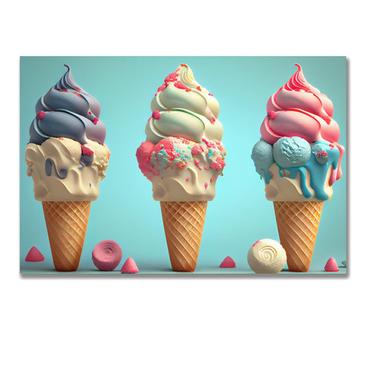 Tablou Canvas inghetata colorata pentru bucuria copiilor | The Print Studio