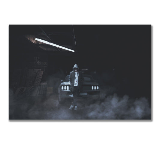 Tablou Canvas cal salbatic in galop plin de energie | The Print Studio
