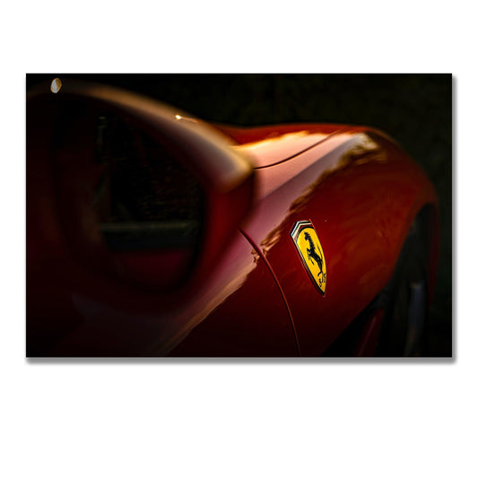 Tablou Canvas Ferrari sub cerul vibrant de apus | The Print Studio