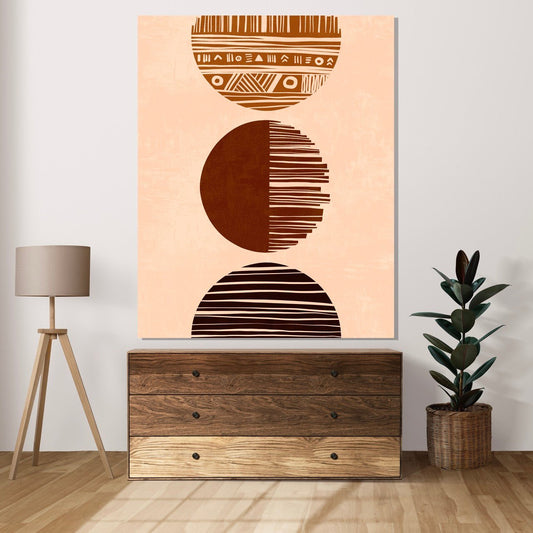Tablou Canvas cercuri zen armonie pamanteasca | The Print Studio