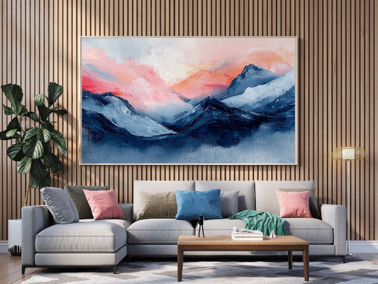 Tablou Canvas apus montan vibrant cu nuante vii | The Print Studio