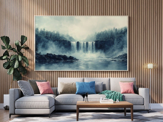 Tablou Canvas cascada mistica la rasarit incantator | The Print Studio