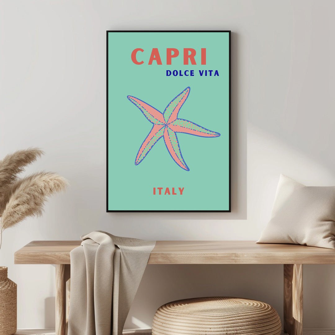 Tablou Canvas stea de mare pe tarm italian in stil simplu | The Print Studio