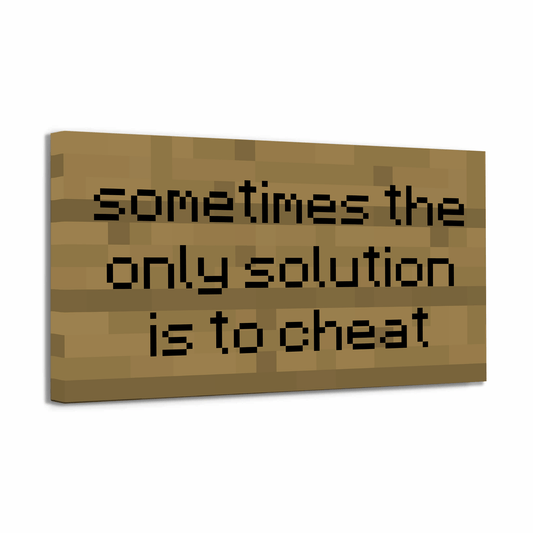 Tablou Canvas citat iconic Minecraft pentru fanii jocului | The Print Studio