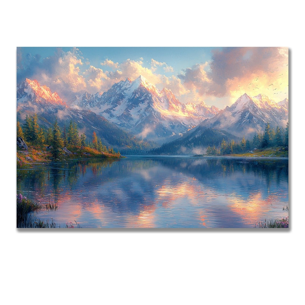 Tablou Canvas peisaj montan si reflectii serene | The Print Studio