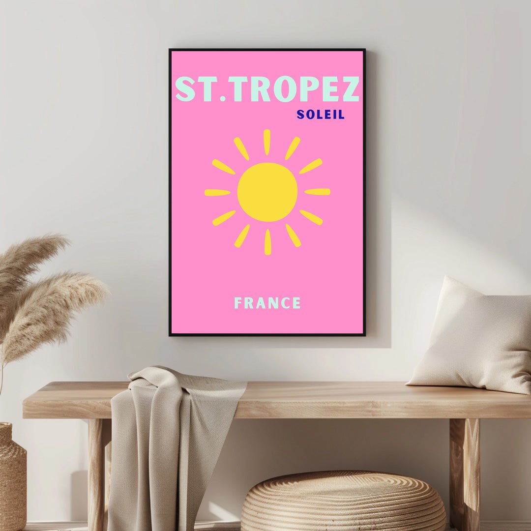 Tablou Canvas St. Tropez soare vibrant in stil modern | The Print Studio