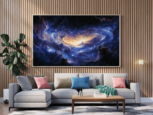 Tablou Canvas galaxie astrala verticala misterioasa fascinanta | The Print Studio