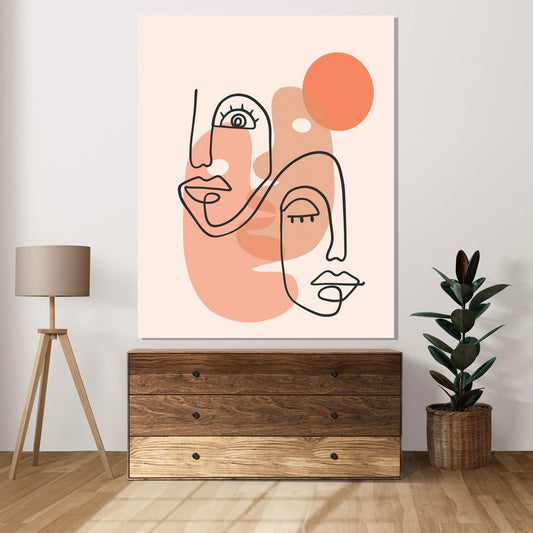 Tablou Canvas Linie Abstracta Contemporana Plina de Eleganta | The Print Studio