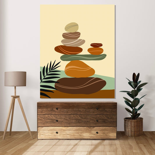 Tablou Canvas calm zen intr-o gradina verde | The Print Studio