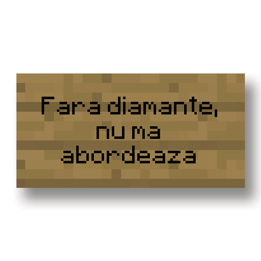 Tablou Canvas pixel art cu diamante stralucitoare Minecraft | The Print Studio