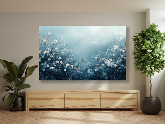 Tablou Canvas floare albastra mister traditionala | The Print Studio