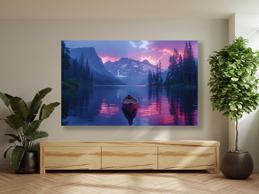 Tablou Canvas reflexii serene pe lac de munte | The Print Studio