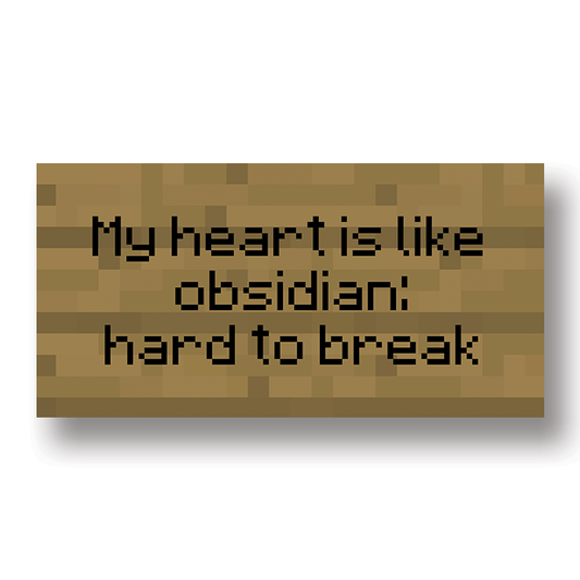 Tablou Canvas inima de obsidian in stil pixel art vibrant | The Print Studio