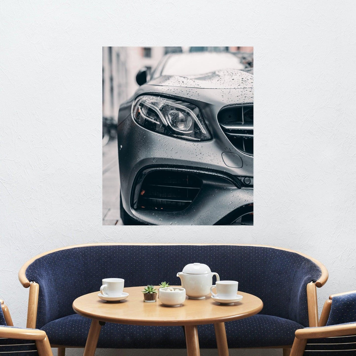 Tablou Canvas stralucirea Mercedes Benz pe sosea | The Print Studio