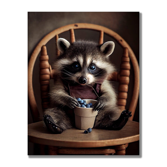 Tablou Canvas pui raton adorabil cu blana pufoasa | The Print Studio