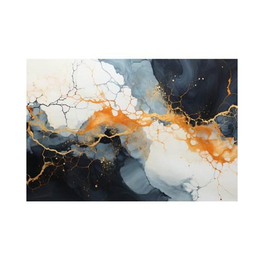 Tablou Canvas fluviu multicolor curgand lin printre marmura | The Print Studio