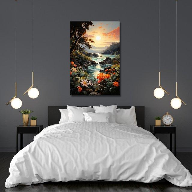 Tablou Canvas peisaj exotic Hawaii vibrant si tropical | The Print Studio