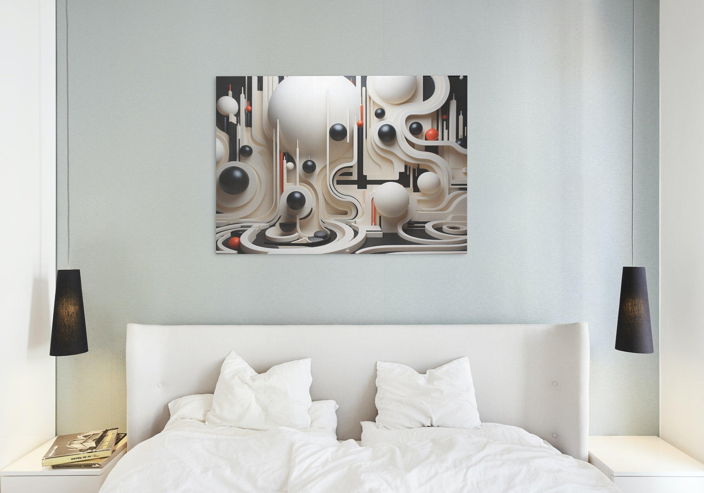 Tablou Canvas forme geometrice vibrante in joc de culori | The Print Studio
