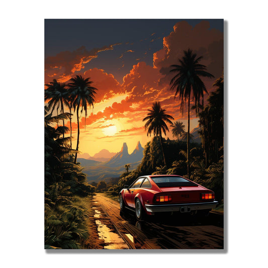 Tablou Canvas drum intins catre orizontul necunoscut | The Print Studio