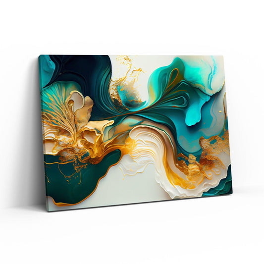 Tablou Canvas miraj abstract in culori naturale | The Print Studio